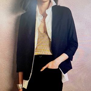 30% OFF 2!! Banana Republic Linen Blend BLACK blazer Size 2 NWT